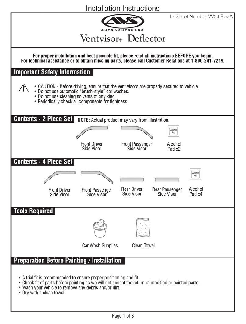 AVS Ventvisor installation instructions