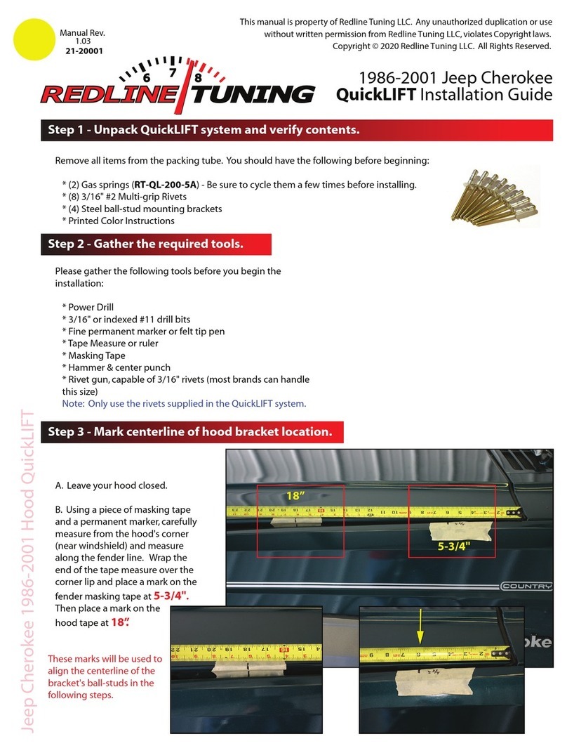 Redline QuickLIFT installation guide