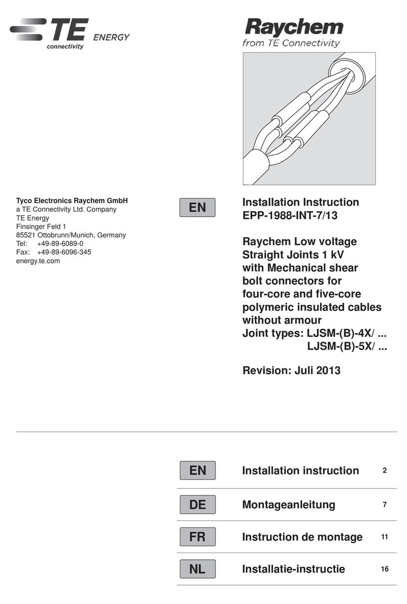TE Connectivity Raychem LJSM Series Installation instruction