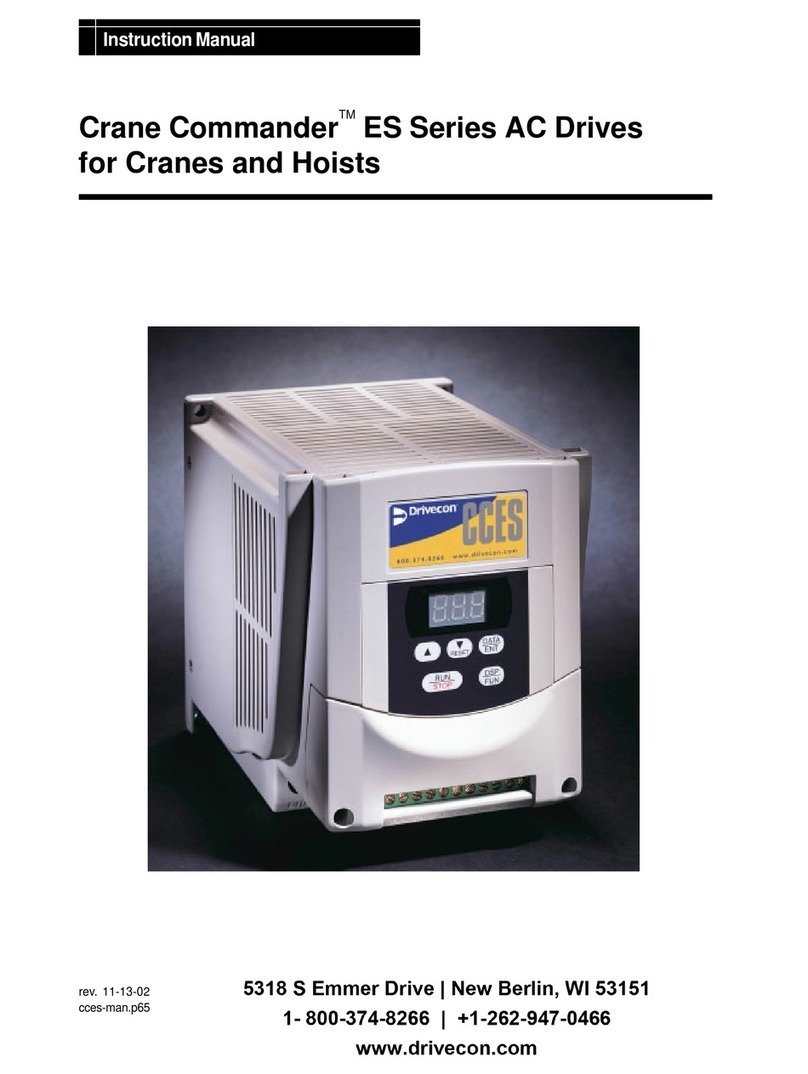 Drivecon Crane Commander ES Series instruction manual Drivecon Crane Commander ES Series instruction manual