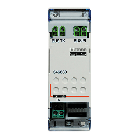 Bticino 346830 instruction sheet