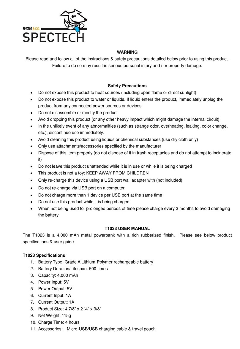 Spectech T1023 user manual