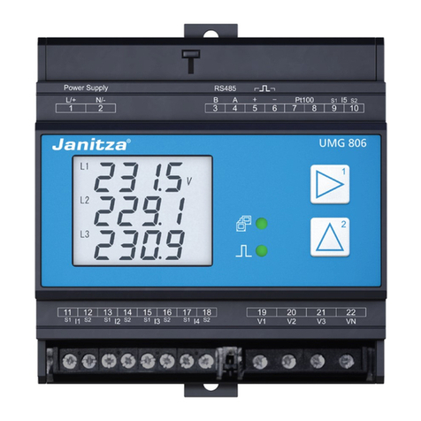 janitza UMG 806 User manual and technical data