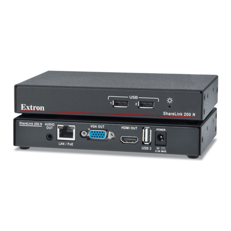 Extron electronics ShareLink 200 N User manual Extron electronics ShareLink 200 N User manual