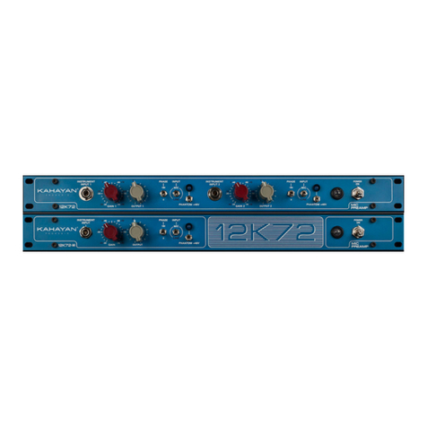 KAHAYAN Proaudio 12K72 Series Operator's manual