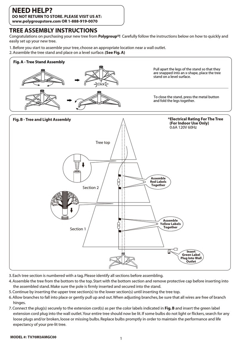 Polygroup TV70M3AMGC00 Assembly instructions