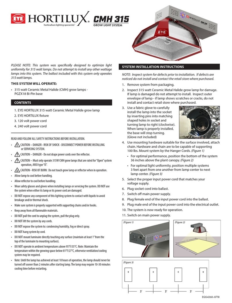 Eye Hortilux CMH 315 installation instructions