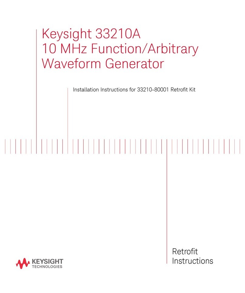 Keysight 33210-80001 User manual