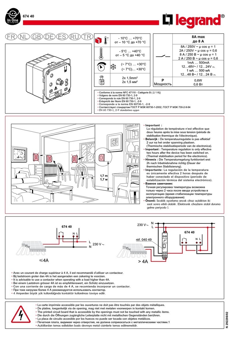 LEGRAND In One 674 40 manual