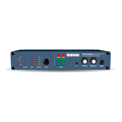 Broadcast Tools Streaming Sentinel 4 Installation and operation manual