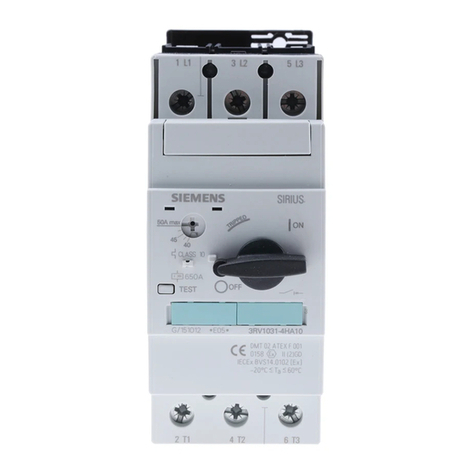Siemens 3RV1.3 Series User manual