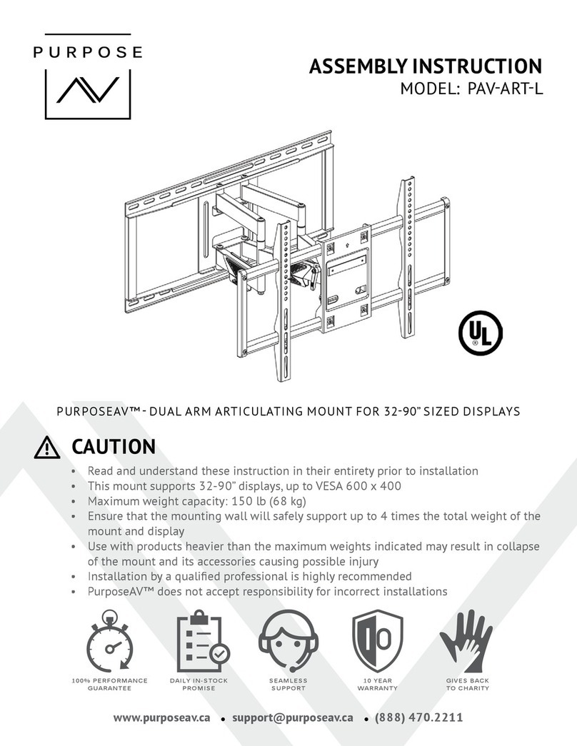 PURPOSEAV PAV-ART-L Assembly instruction