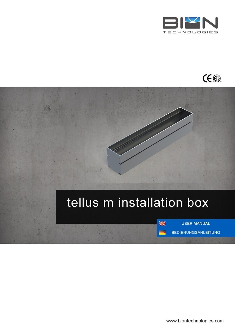 BION TECHNOLOGIES tellus m user manual