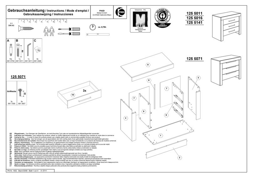PAIDI 125 5011 User manual