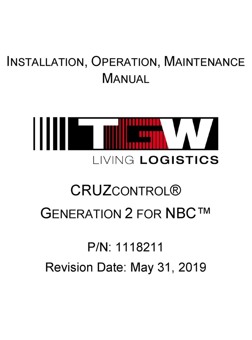TGW CRUZCONTROL GENERATION 2 FOR NBC Installation, operation & maintenance manual