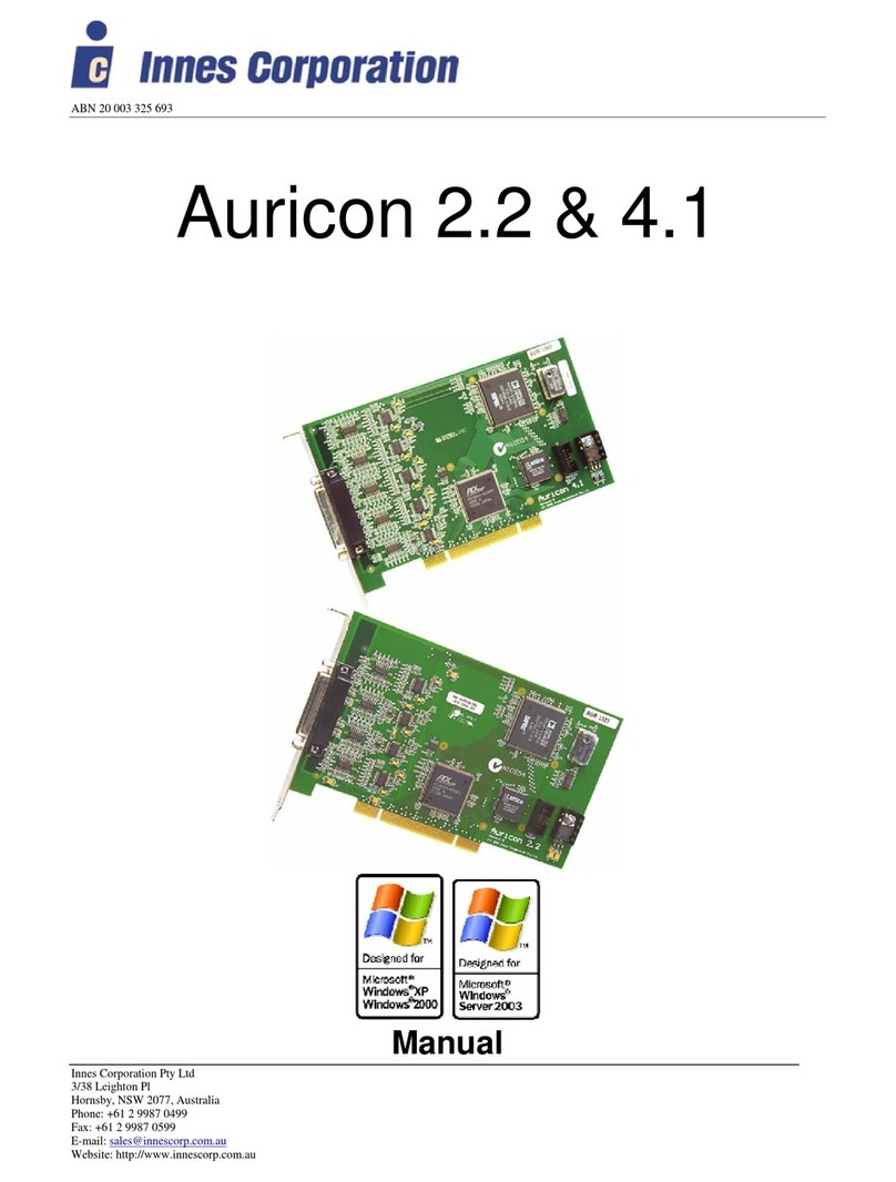 Innes Auricon 4.1 manual