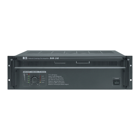 RCS BAN-120 operating instructions