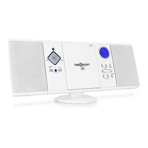 oneConcept Stereoanlage 10006663 manual