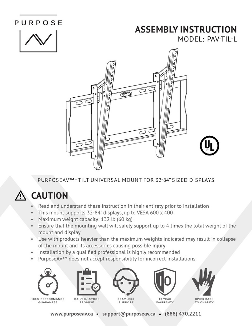 PURPOSEAV PAV-TIL-L User manual