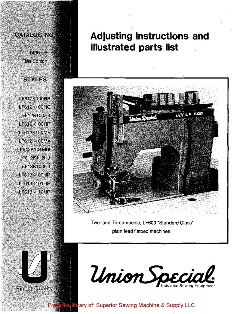 UnionSpecial LF612KlOOHB Setup guide