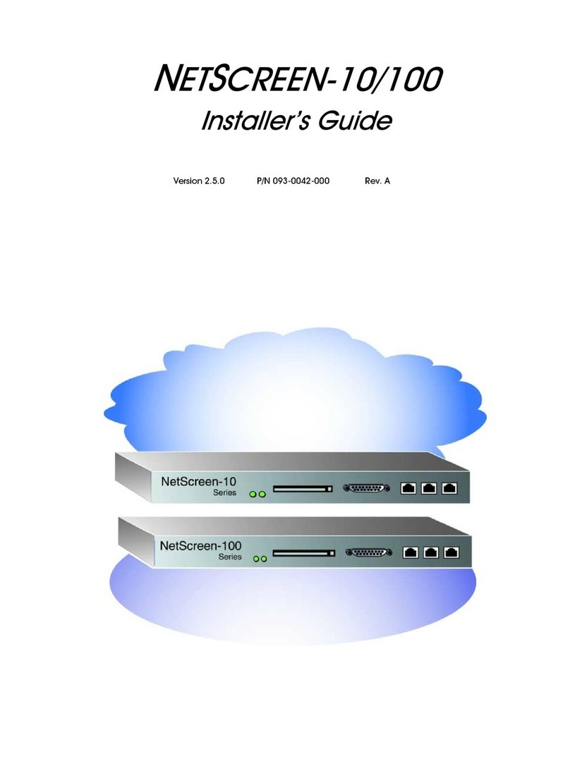 NetScreen Technologies NetScreen-10 Series Installer's guide