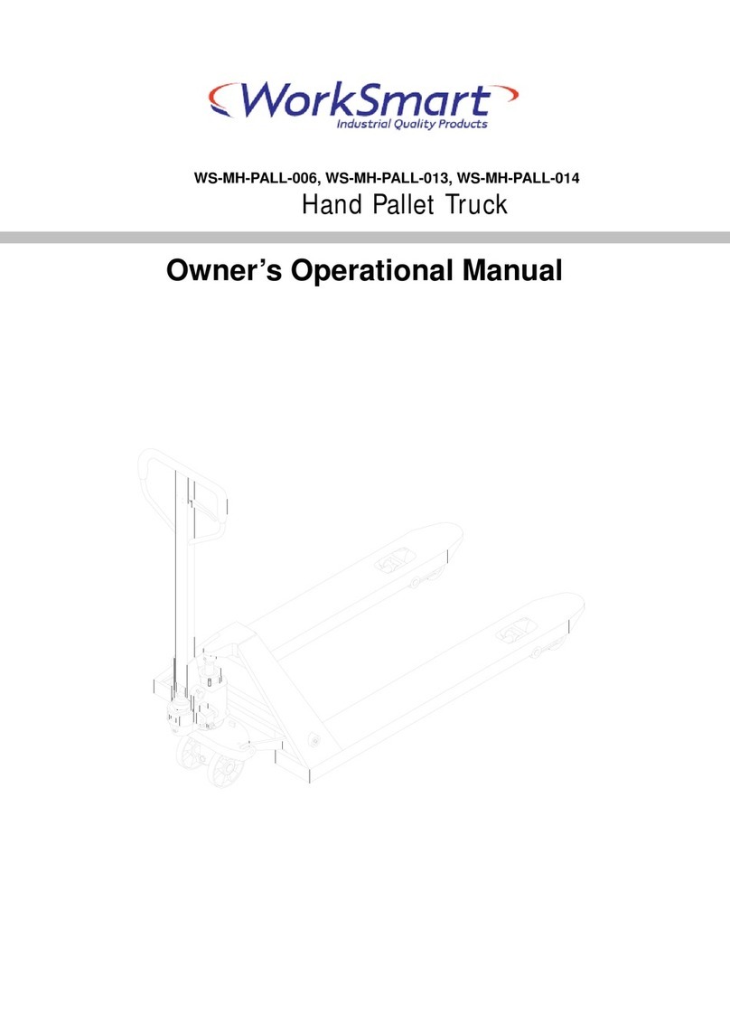 Work Smart WS-MH-PALL-006 Owner operational manual Work Smart WS-MH-PALL-006 Owner operational manual