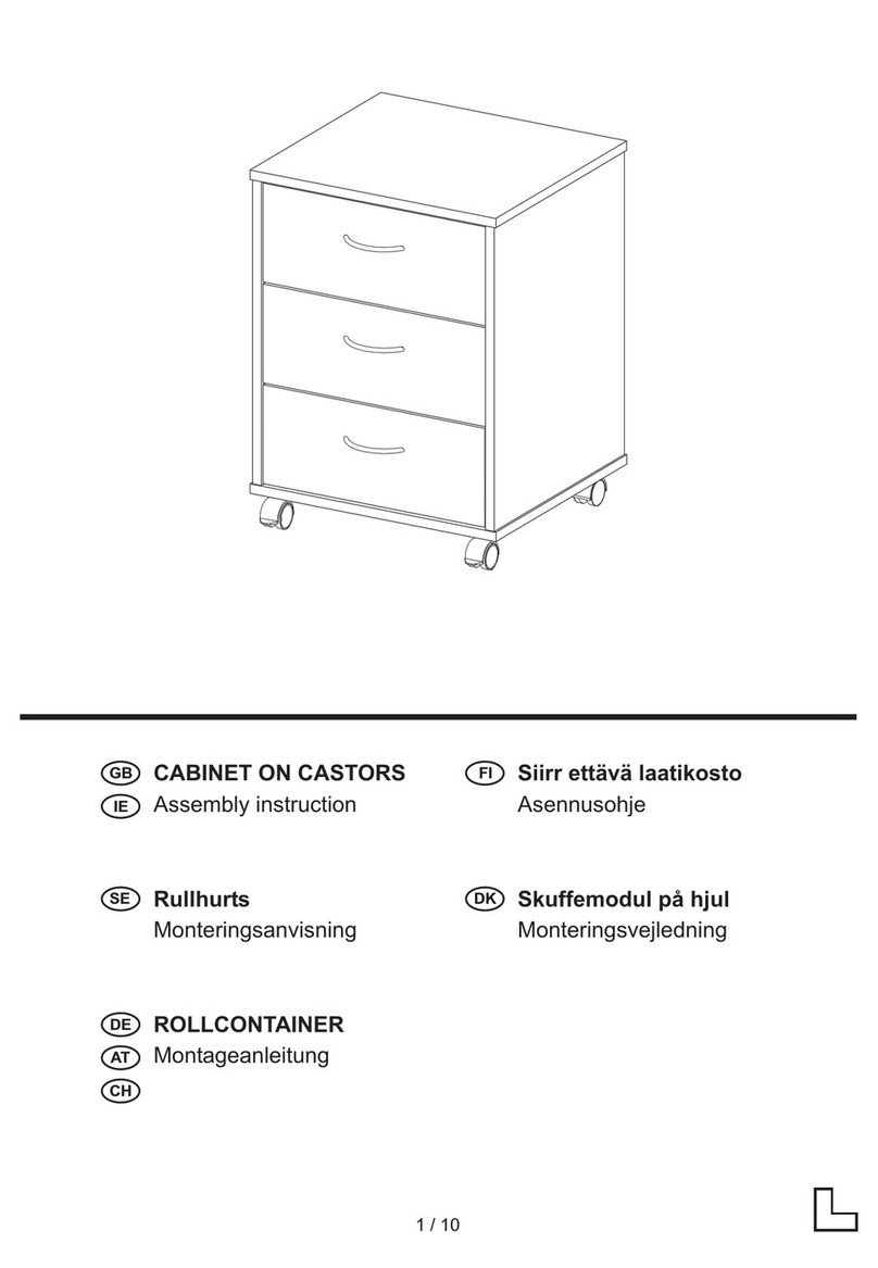 FMD Möbel CABINET ON CASTORS Assembly instruction FMD Möbel CABINET ON CASTORS Assembly instruction