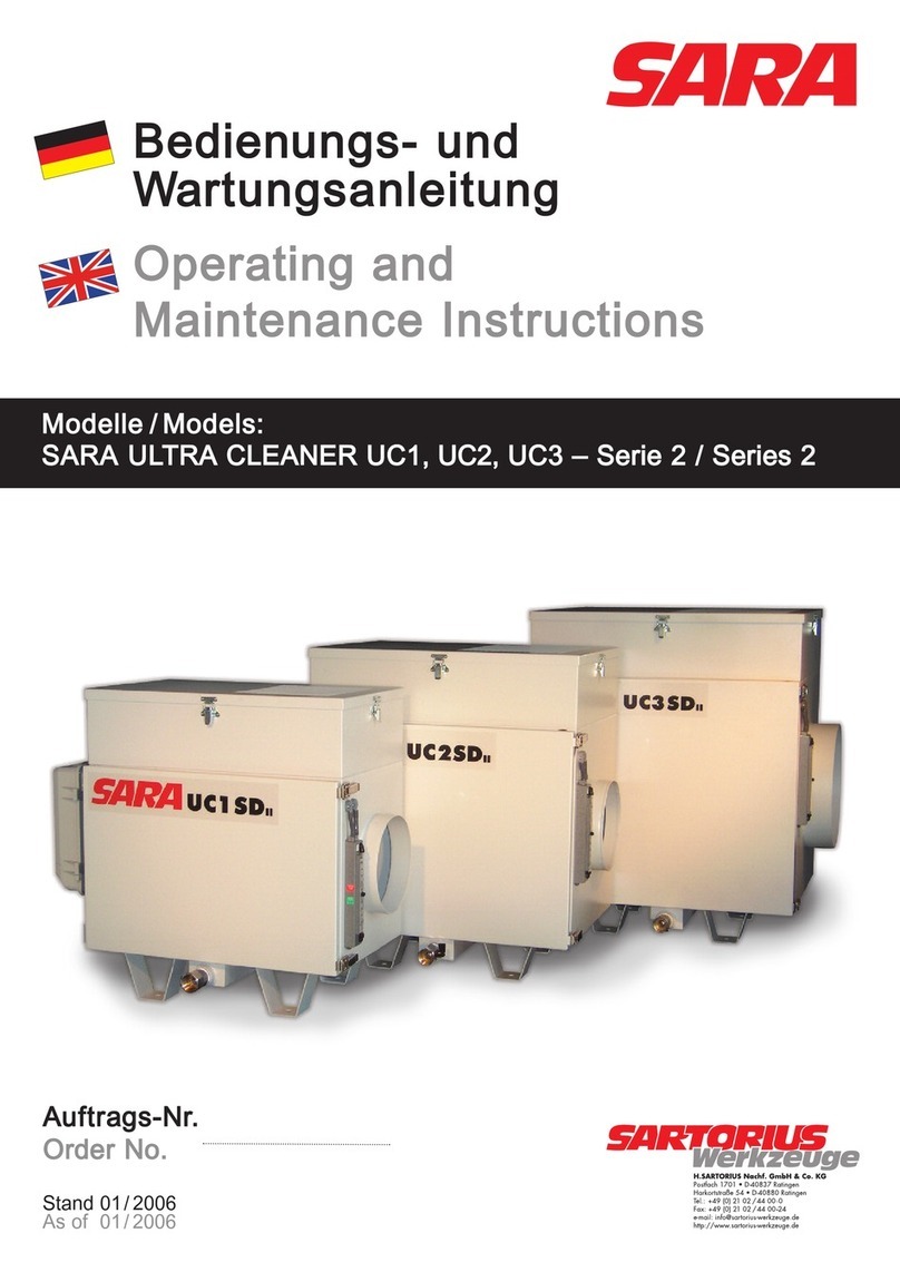 Reven SARA 2 Series Operating and maintenance instructions Reven SARA 2 Series Operating and maintenance instructions
