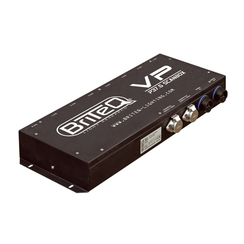 Briteq VP-P37.5 Preliminary Setup Instructions