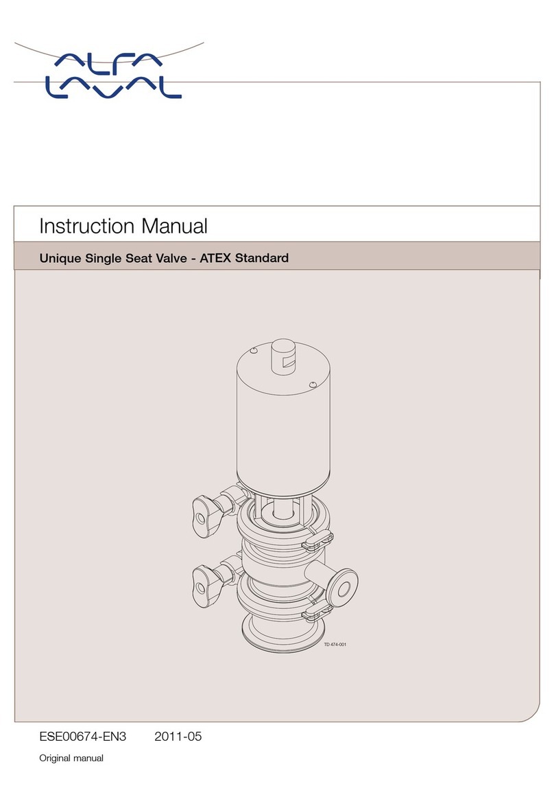 Alfalaval Unique Single Seat Valve User manual Alfalaval Unique Single Seat Valve User manual