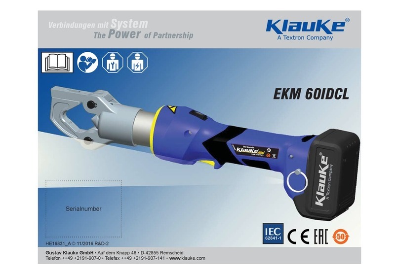 Textron Klauke EKM 60IDCL User manual