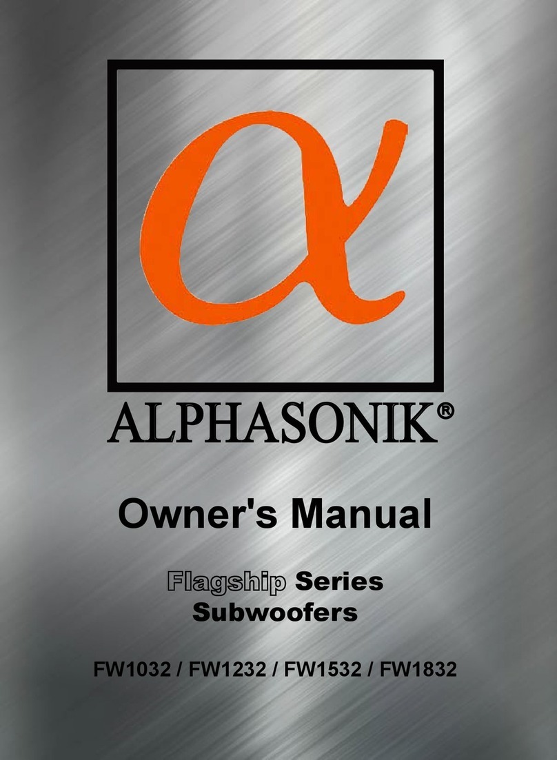 Alphasonik Flagship Series User manual