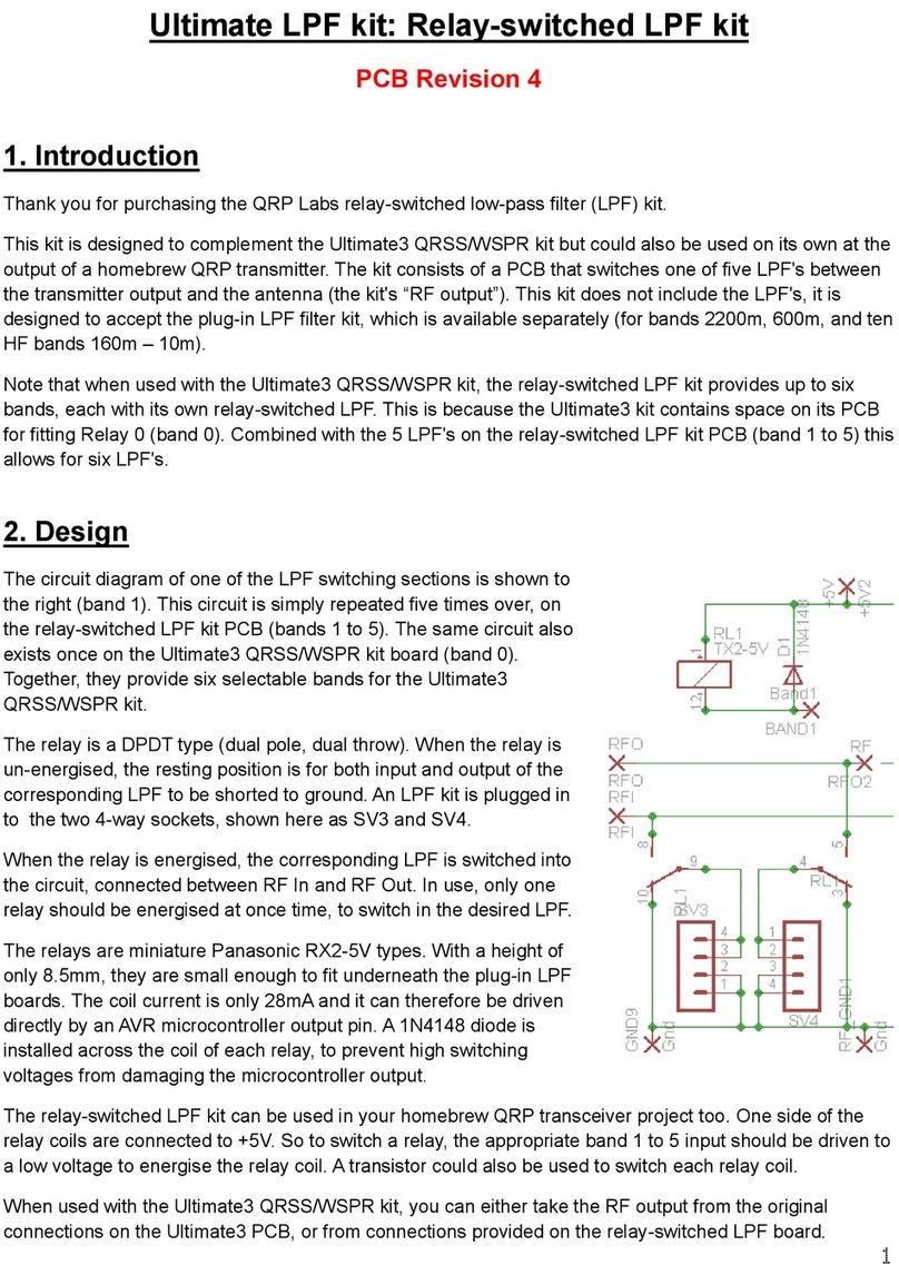 QRP Labs Ultimate LPF manual QRP Labs Ultimate LPF manual