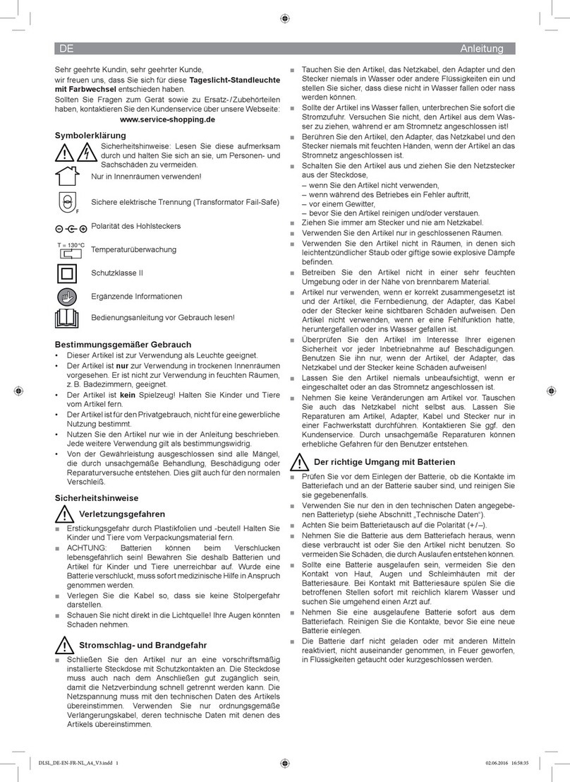 DS Produkte SL7376O User manual