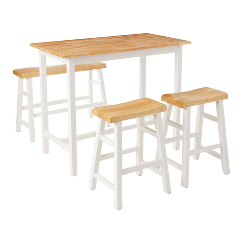 Target 4PC GALENA COUNTER HEIGHT SET 64414WHT User manual Target 4PC GALENA COUNTER HEIGHT SET 64414WHT User manual