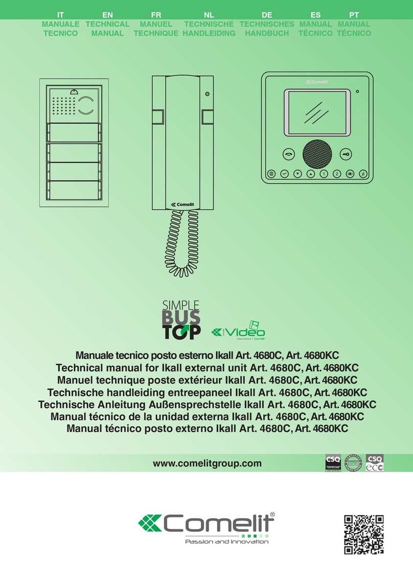 Comelit 4680C Technical manual