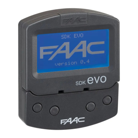 FAAC SDK EVO User manual