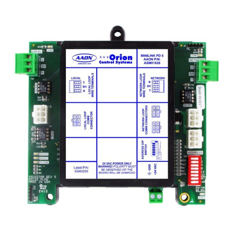 AAON Orion Control Systems MiniLink PD 5 Technical guide