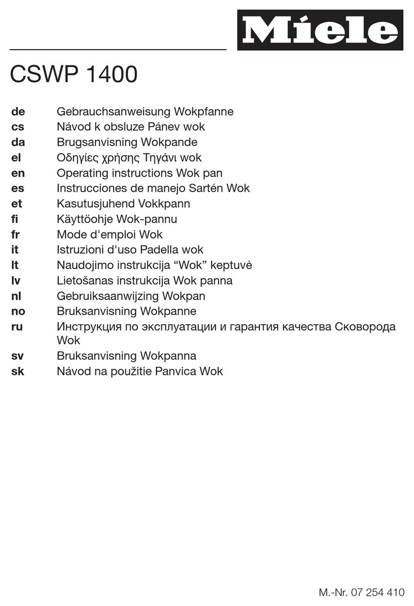 Miele CSWP 1400 User manual