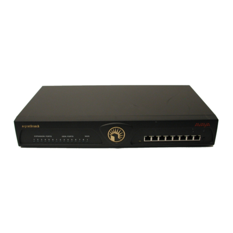 Avaya ArgentBranch Hardware reference manual