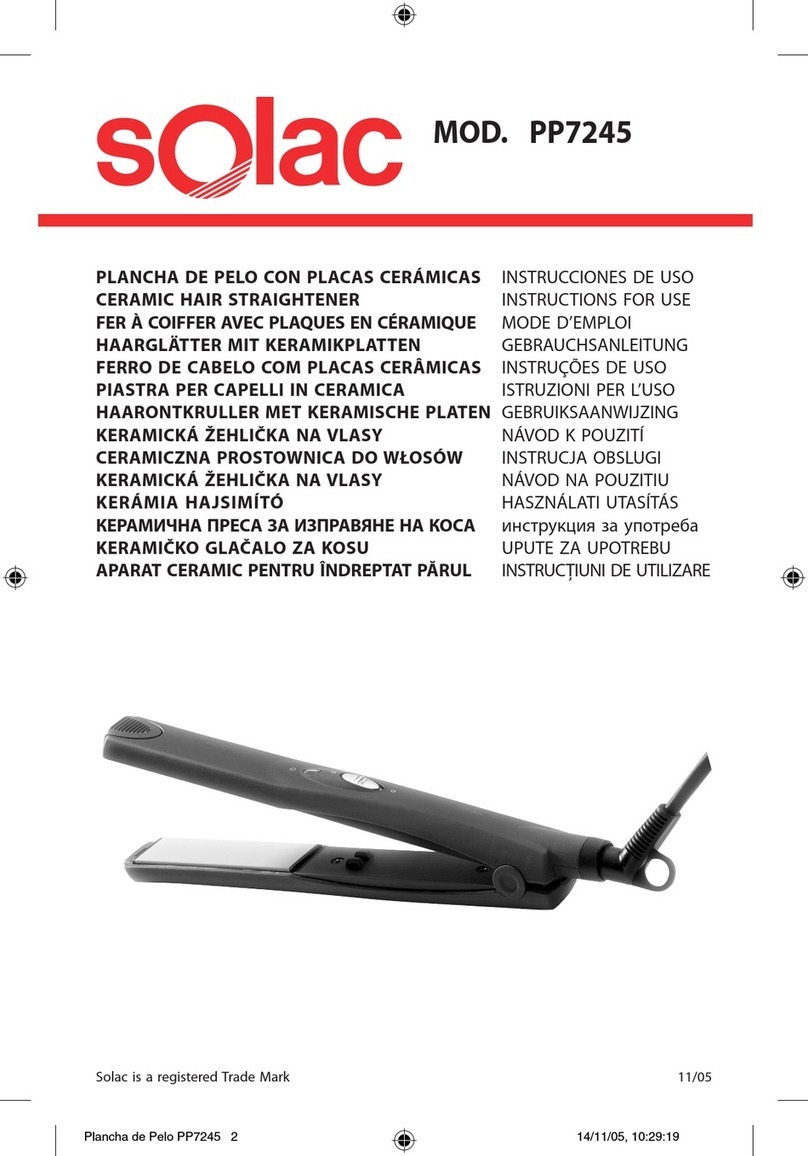 SOLAC PP7245 Instructions for use