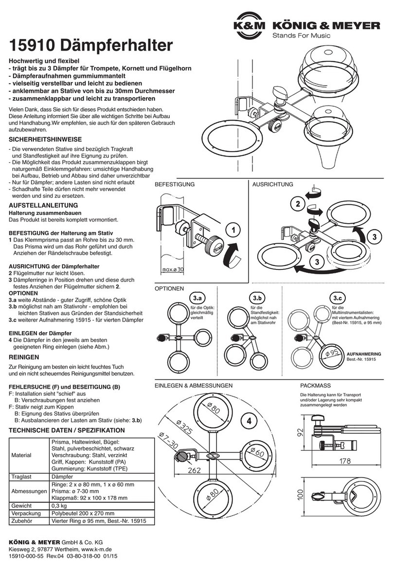 Konig & Meyer 15910 manual