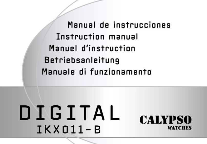Calypso Watches DIGITAL IKX011-B instruction manual