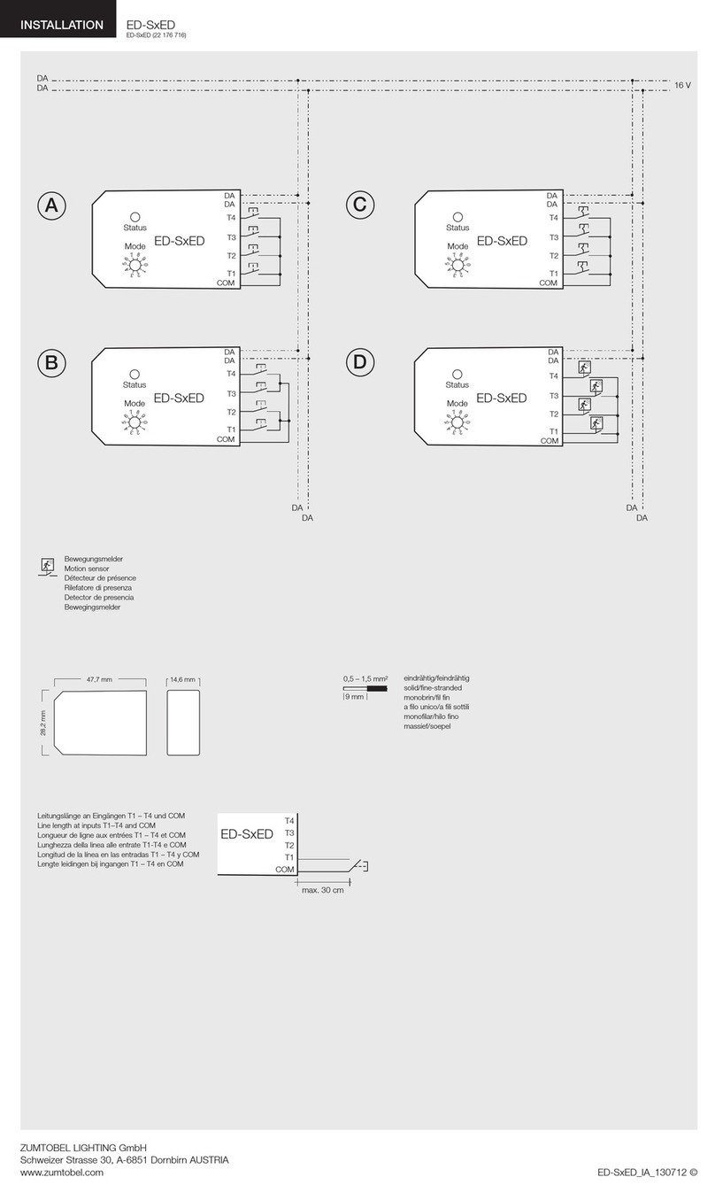 Zumtobel ED-SxED manual
