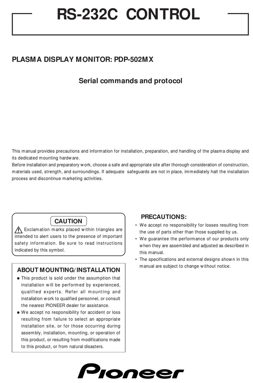 Pioneer PDP 502MX User manual