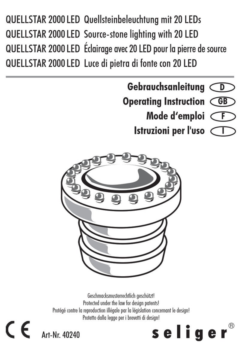 Seliger QUELLSTAR 2000 LED operating instructions