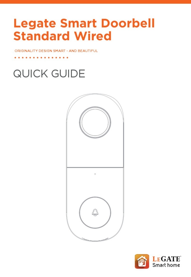 legate Smart Doorbell Standard Wired quick guide