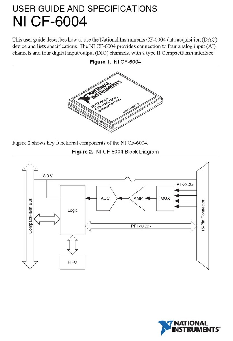 National Instruments CF-6004 USER GUIDE AND SPECIFICATIONS