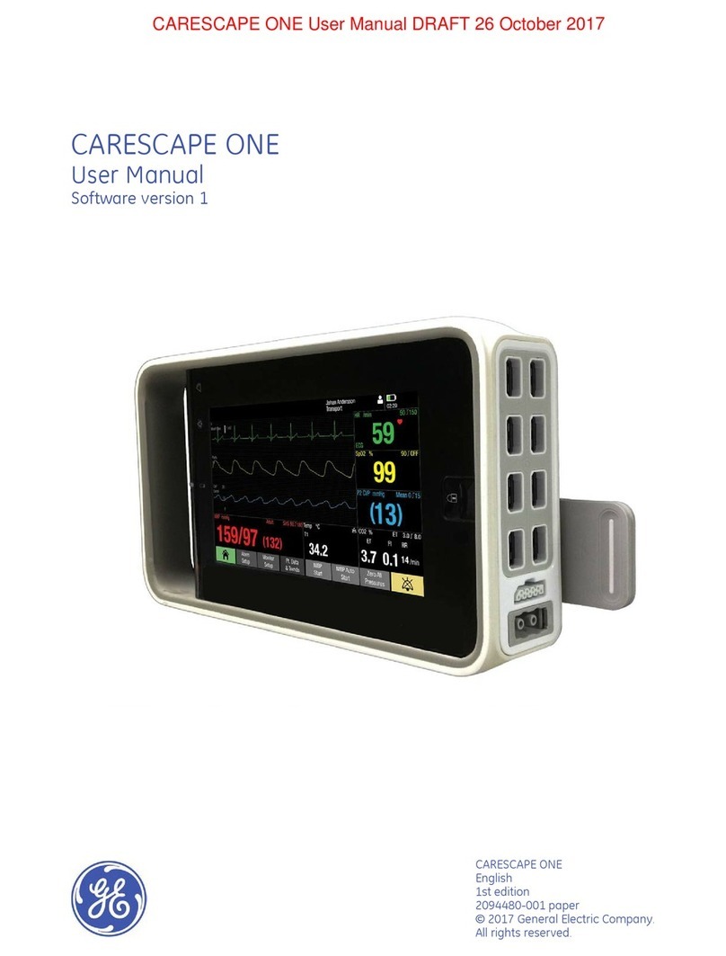 GE CARESCAPE User manual GE CARESCAPE User manual