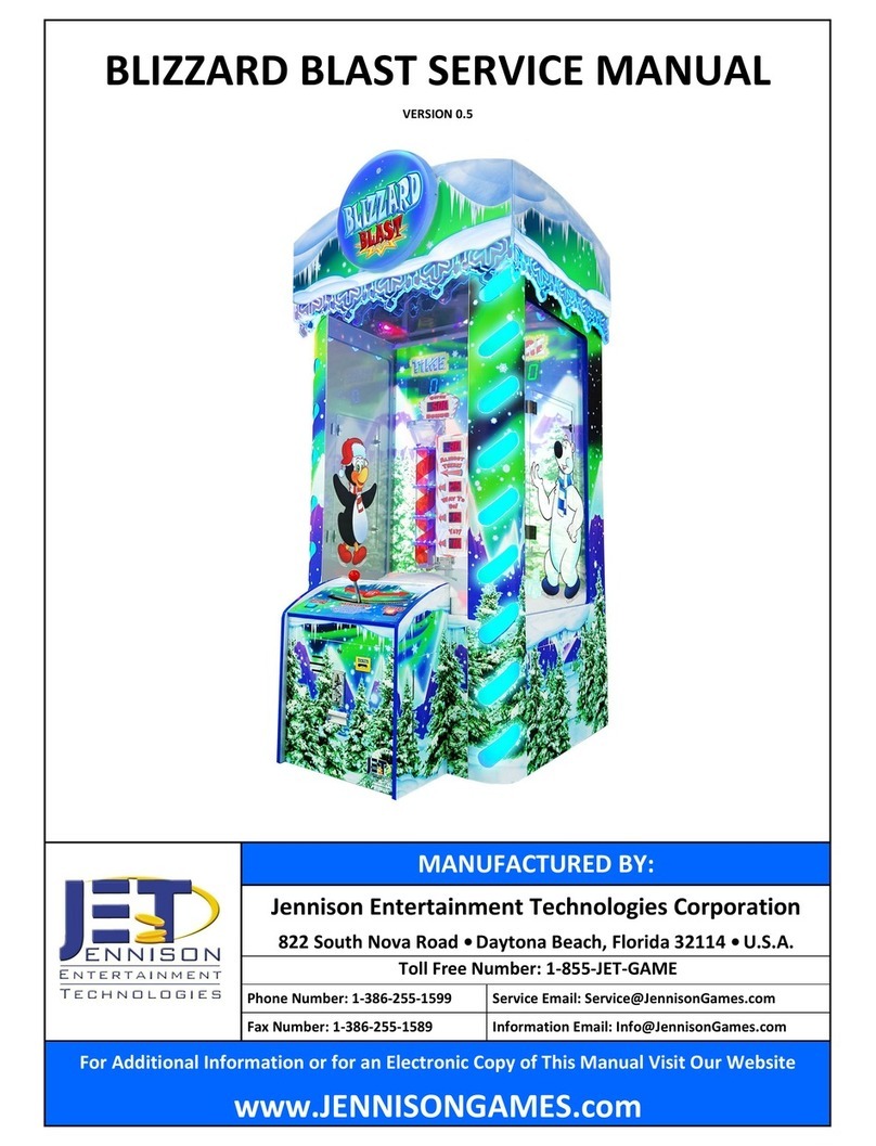 Jennison Entertainment Technologies BLIZZARD BLAST Service manual Jennison Entertainment Technologies BLIZZARD BLAST Service manual